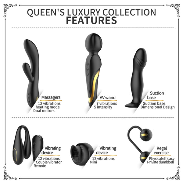 Pretty Love Mini Queens Luxury Collection Adult Toy Set Black Sex Kits