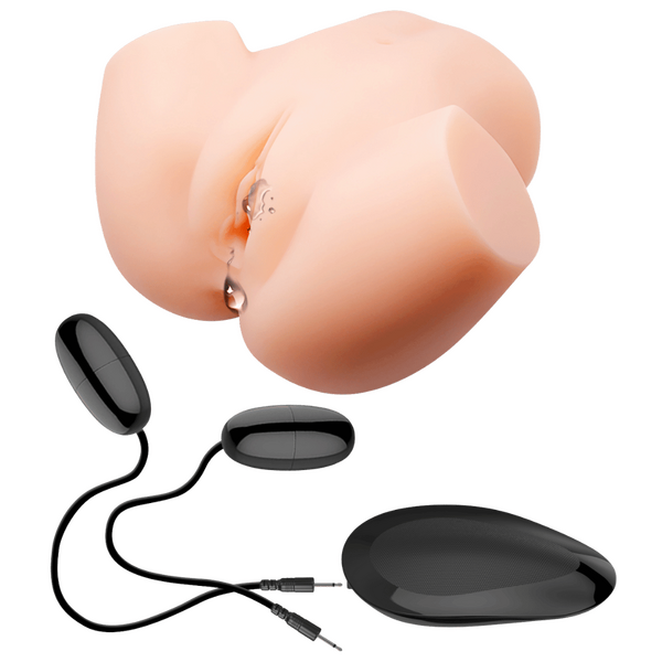 Crazy Bull Veronica Dual Vagina & Ass Vibrating Mens Masturbator Flesh Realistic Butts And Vaginas