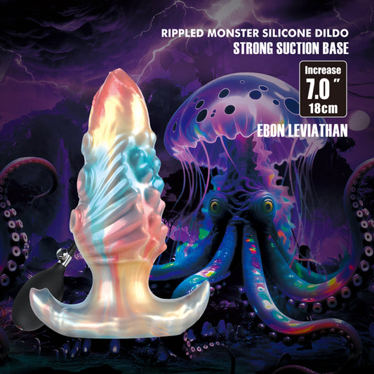 Baile Ebon Leviathan 7 Inch Inflatable Silicone Anal Plug - Butt Plugs