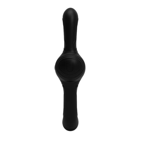 La Viva Double Fury Vibrating & Thrusting Dildo Black Vibrating Dildos