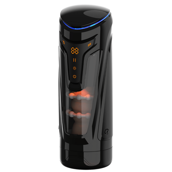 Amovibe Warrior Rechargeable Thrusting Male Masturbator Black Masturbators and Strokers