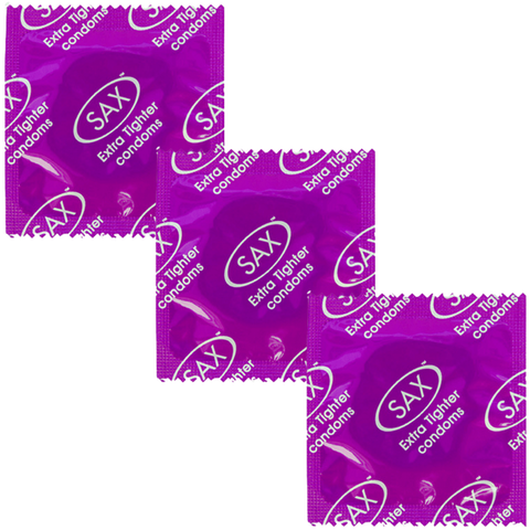 Sax Extra Tighter Fit Latex Condoms 46mm 144 Pack - Condoms