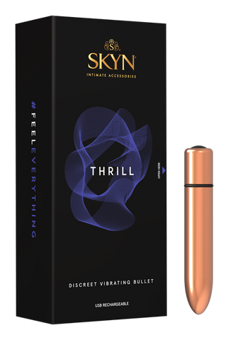 Skyn Thrill USB Rechargeable Vibrating Bullet Massager Bronze - Bullet Vibrators