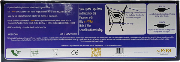 La Viva Hide a Way Sexual Position Free Standing Sex Swing Sex Swings And Slings