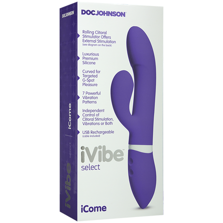 IVibe ICome 7 Functions Rechargeable Rabbit Style G-Spot Vibrator - Rabbit Vibrators