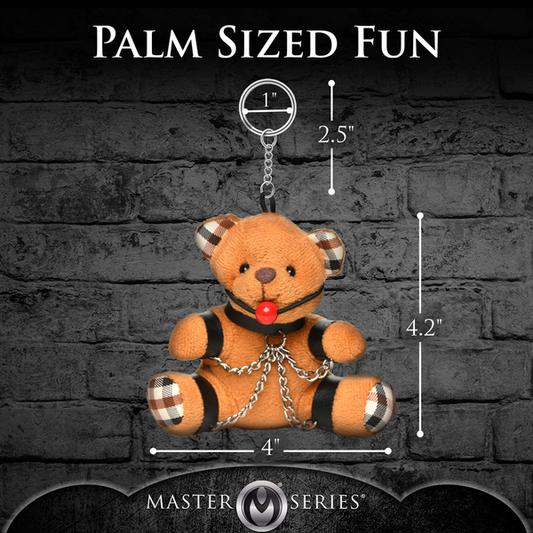 Master Series Gagged Teddy Bear Novelty Key Chain Party Gifts and Novelties