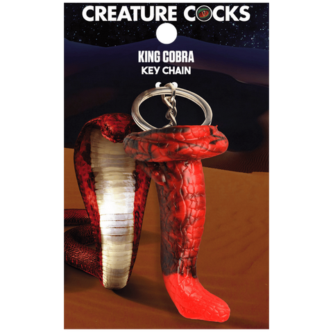 Creature Cocks King Cobra Mini Fantasy Dildo Key Chain - Party Gifts and Novelties