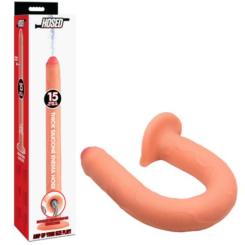 XR Brands Thick Silicone Enema Hose 15 Inch - Enemas and Douches