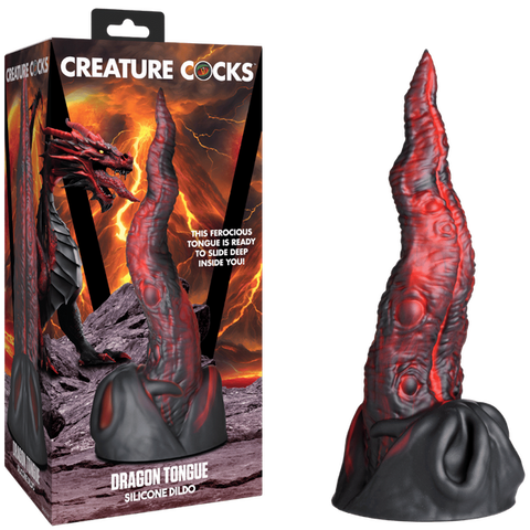 Creature Cocks Dragon Tongue Realistic Fantasy Silicone Dildo - Realistic Dildos