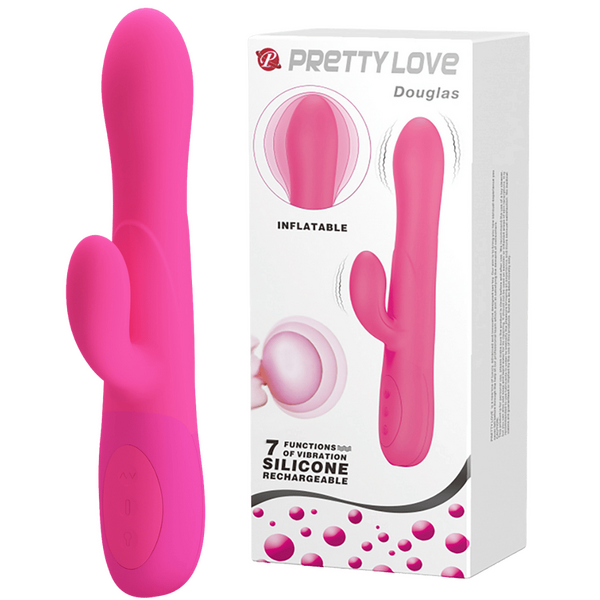 Pretty Love Dennis Rechargeable Inflatable Rabbit Vibe Rabbit Vibrators