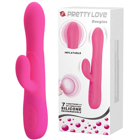 Pretty Love Dennis Rechargeable Inflatable Rabbit Vibe - Rabbit Vibrators