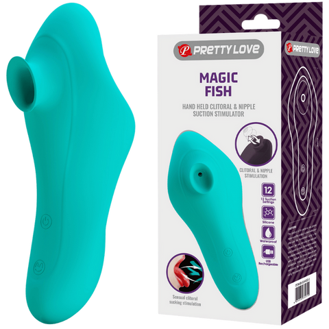 Pretty Love Magic Fish Rechargeable Clitoral Stimulator - Clit Ticklers and Pulsators