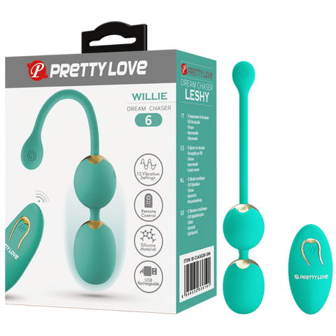 Pretty Love Rechargeable Wilie Dream Chaser Vibrating Love Eggs - Love Eggs and Kegel Exercisers
