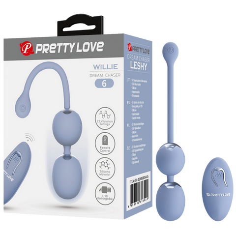 Pretty Love Rechargeable Wilie Dream Chaser Vibrating Love Eggs - Love Eggs and Kegel Exercisers