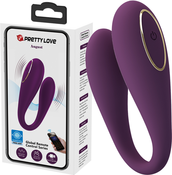 Pretty Love August App Control 12 Function G Spot Vibrator Byzantium G-Spot Vibrators