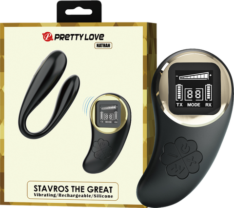 Stavros The Great Nathan Remote Control G Spot Vibrator Black - G-Spot Vibrators