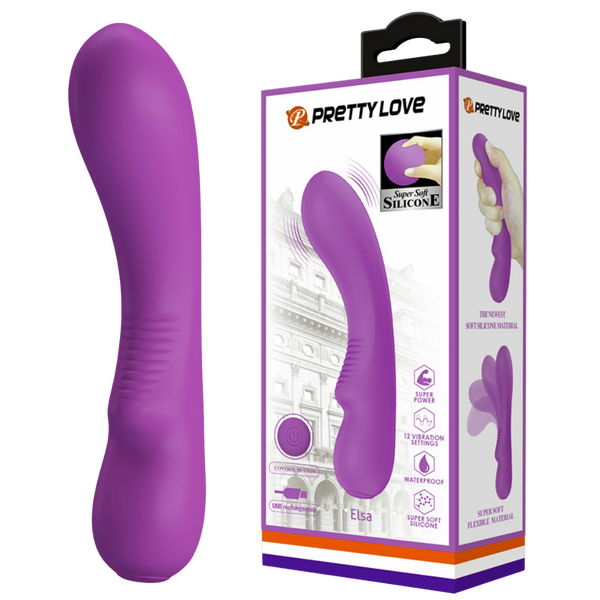 Pretty Love Elsa Rechargeable Silicone Massager - G-Spot Vibrators