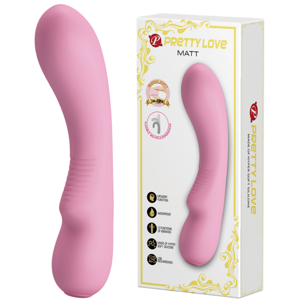 Pretty Love Matt 12 Functions Rechargeable G Spot Vibrator - G-Spot Vibrators