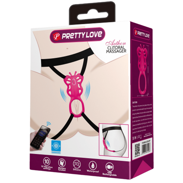 Baile Aethon Rechargeable Strap-on Butterfly Massager - Strap On Sextoys