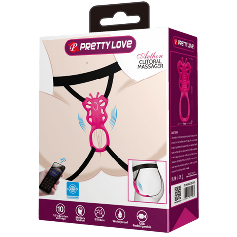 Baile Aethon Rechargeable Strap-on Butterfly Massager - Strap On Sextoys