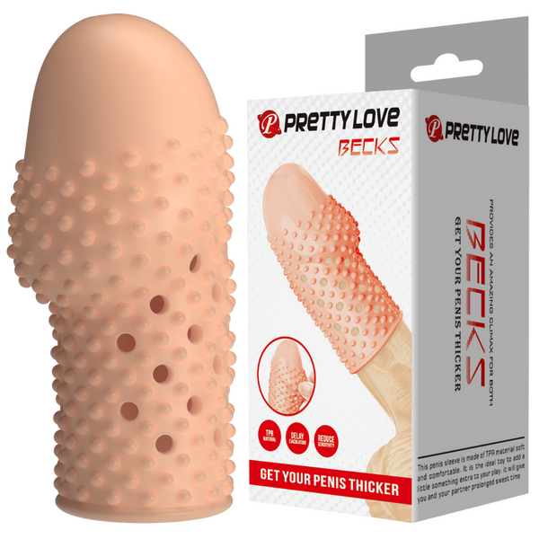 Baile Becks Realistic Penis Extension Sleeve - Penis Sleeves and Extenders