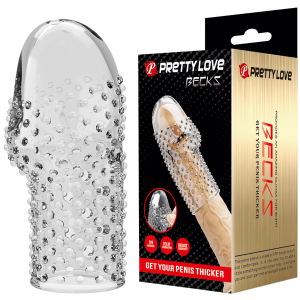 Baile Becks Realistic Penis Extension Sleeve - Penis Sleeves and Extenders