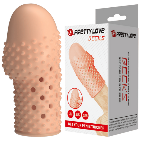 Baile Becks Realistic Penis Extension Sleeve - Penis Sleeves and Extenders