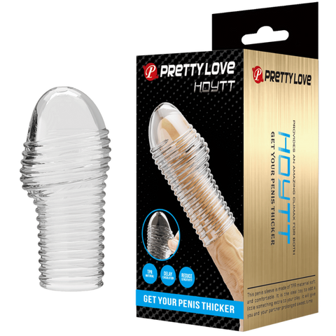 Baile Hoytt Realistic Penis Extender Sleeve - Penis Sleeves and Extenders