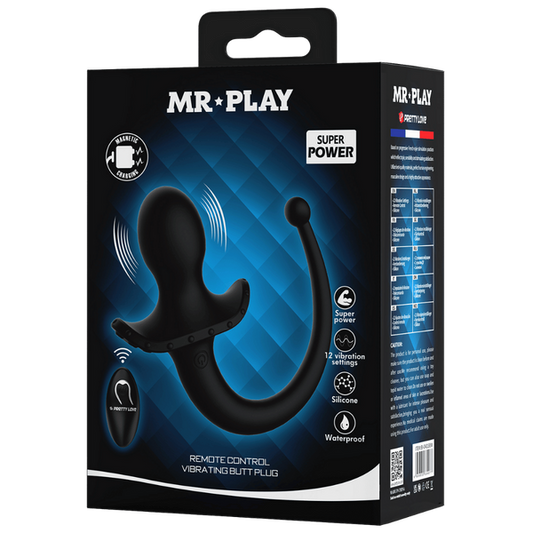 Baile Remote Control Vibrating Silicone Butt Plug Tail Butt Plugs
