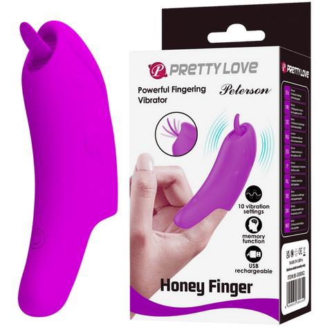 Peterson Rechargeable Honey Finger Vibrator - Finger and Tongue Vibrators