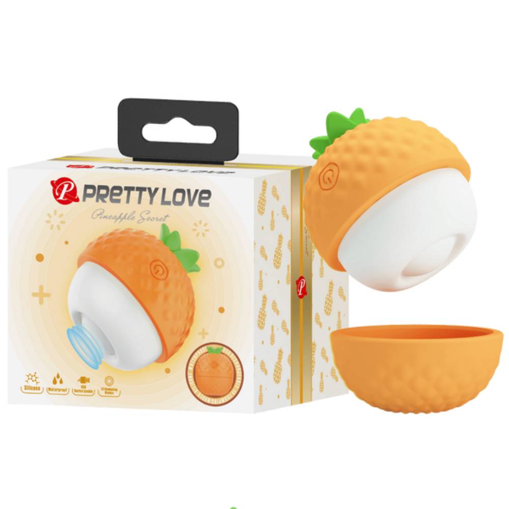Pretty Love Rechargeable Pineapple Secret Clitoral Vibrator Clit Ticklers and Pulsators