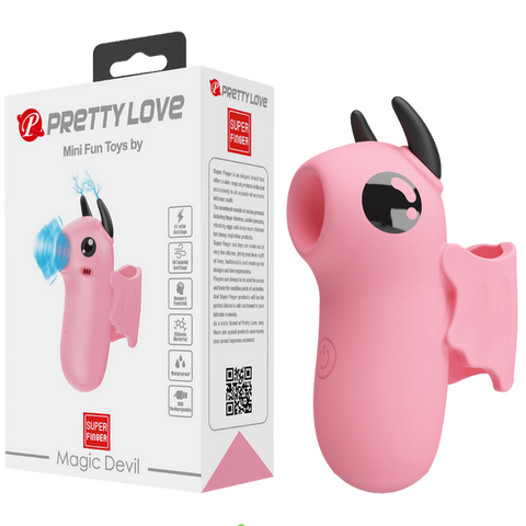 Pretty Love Rechargeable Magic Devil Finger Massager - Finger and Tongue Vibrators
