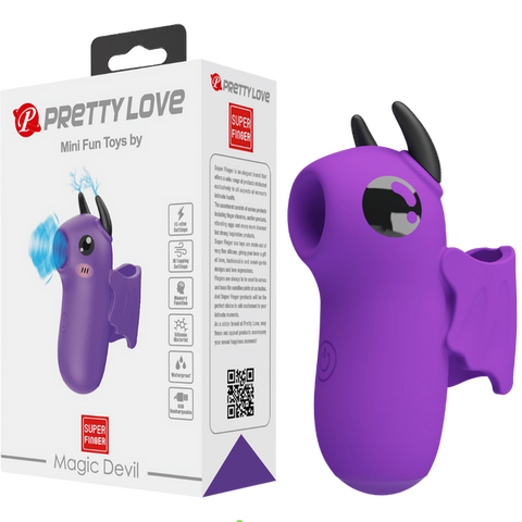 Pretty Love Rechargeable Magic Devil Finger Massager - Finger and Tongue Vibrators