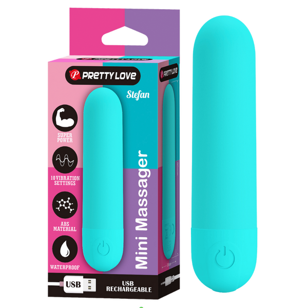 Pretty Love Stefan Rechargeable Mini Bullet Massager Bullet Vibrators