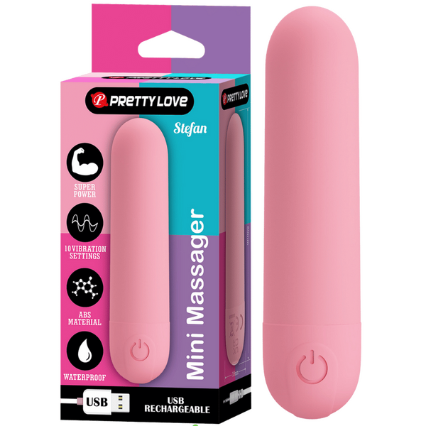 Pretty Love Stefan Rechargeable Mini Bullet Massager Bullet Vibrators