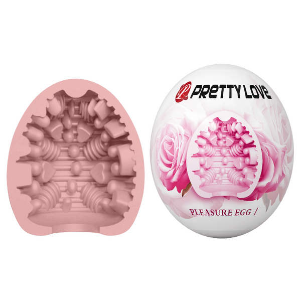 Pretty Love Pleasure Egg Ribbed Textured Male Masturbator Masturbators and Strokers
