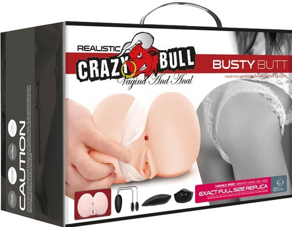 Crazy Bull Realistic Busty Butt Vagina & Anal Stimulator Realistic Butts And Vaginas