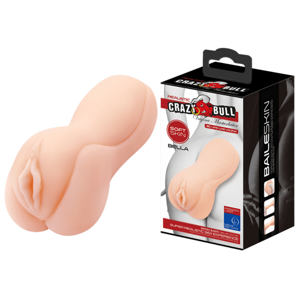 Crazy Bull Bella Realistic Vagina Male Masturbator Flesh Masturbators and Strokers