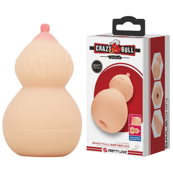 Crazy Bull Calabash Realistic Solo Mens Masturbator Flesh Realistic Butts And Vaginas