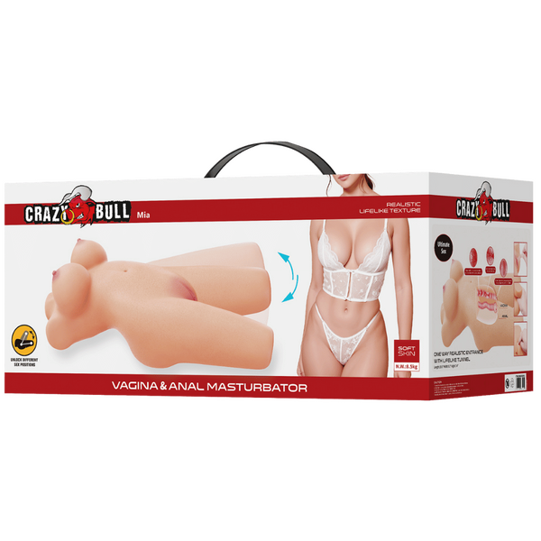 Baile Mia Movable Legs Realistic Vagina and Anal Stroker Masturbators and Strokers