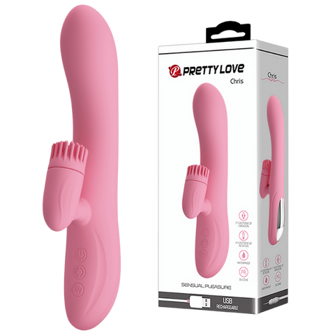 Pretty Love Chris Rotating Tongue Rabbit Vibrator - Rabbit Vibrators