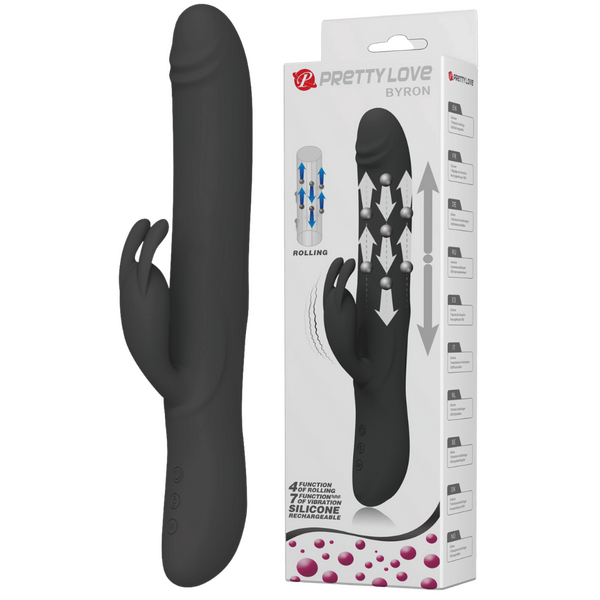 Pretty Love Byron Rechargeable Rolling Rabbit Vibrator Rabbit Vibrators