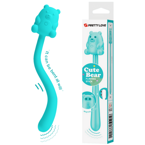 Pretty Love Cute Bear Flirting Stick Adult Massager - Personal Massagers