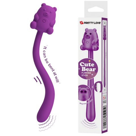 Pretty Love Cute Bear Flirting Stick Adult Massager - Personal Massagers