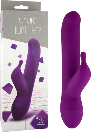 Seven Creations Unik Hummer USB Rechargeable Rabbit Vibrator Lavender Rabbit Vibrators