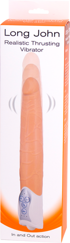 Seven Creations Long John Realistic Thrusting Vibrator - Vibrating Dildos