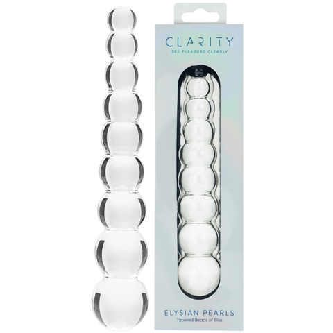 Creative Conceptions Elysian Pearls G-Spot Glass Dildo - Glass Sex Toys