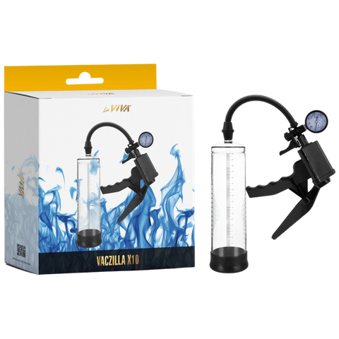 Vaczilla X10 Trigger Gauge Hand Grip Male Penis Pump - Penis Pumps And Stretchers