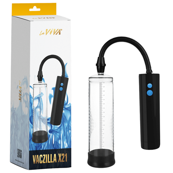 Vaczilla X21 Rechargeable 3 Speed Cylinder Penis Pump Penis Pumps And Stretchers