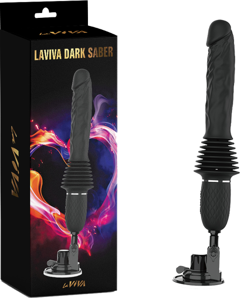 La Viva Dark Saber Multi Function Vibrating Dildo Black Vibrating Dildos